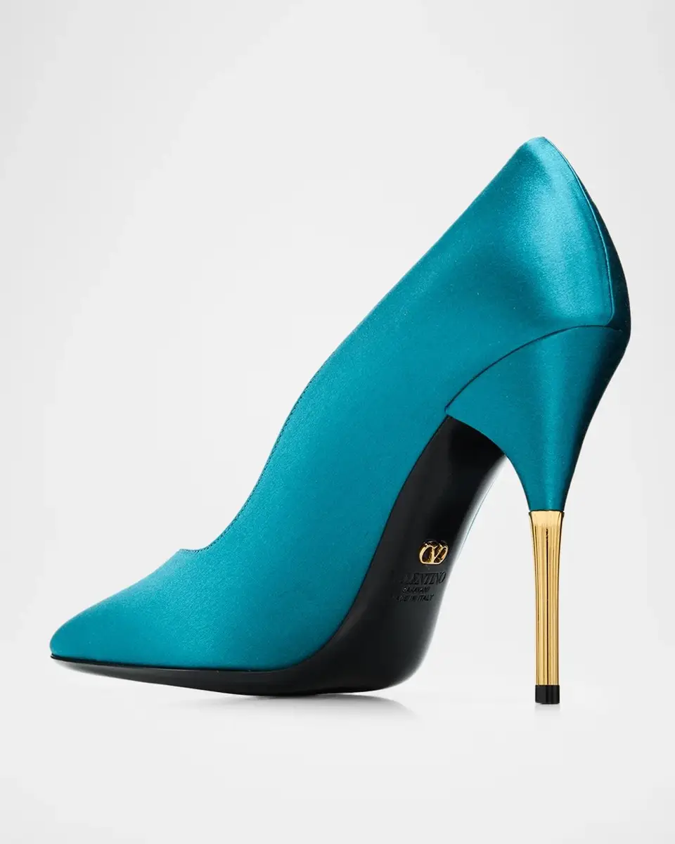 Valentino Garavani Satin Stiletto Pump | Thumbnail 2 Valentino Garavani Satin Stiletto Pump | Thumbnail 2