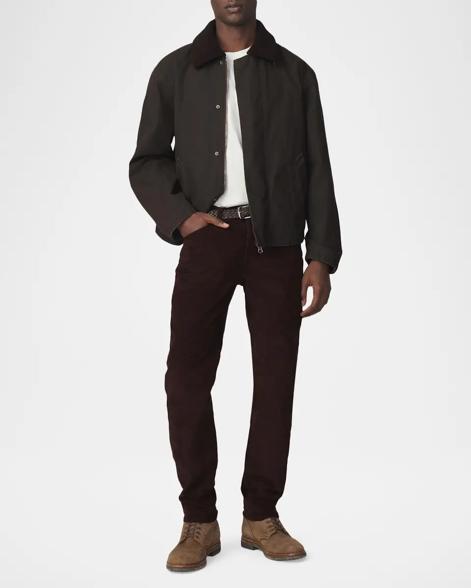 Joe's Jeans Men's Canvas Sherpa-Collar Shirt Jacket | Thumbnail 2 Joe's Jeans Men's Canvas Sherpa-Collar Shirt Jacket | Thumbnail 2