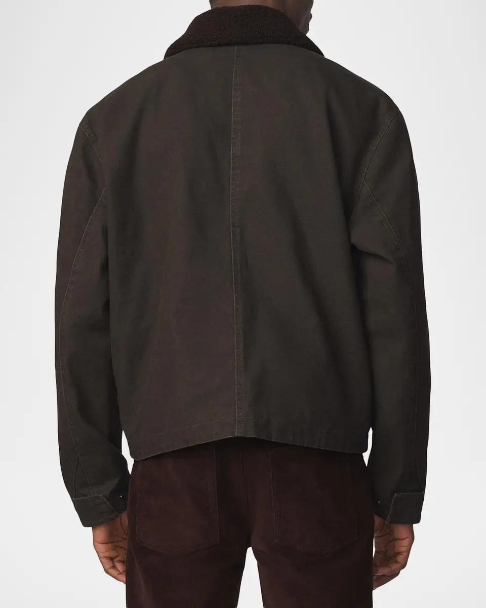 Joe's Jeans Men's Canvas Sherpa-Collar Shirt Jacket | Thumbnail 3 Joe's Jeans Men's Canvas Sherpa-Collar Shirt Jacket | Thumbnail 3