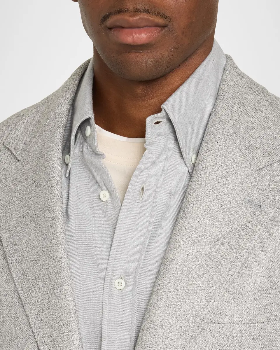 Brunello Cucinelli Men's Cavallery Silk and Cashmere Single-Breasted Sport Coat | Thumbnail 5 Brunello Cucinelli Men's Cavallery Silk and Cashmere Single-Breasted Sport Coat | Thumbnail 5