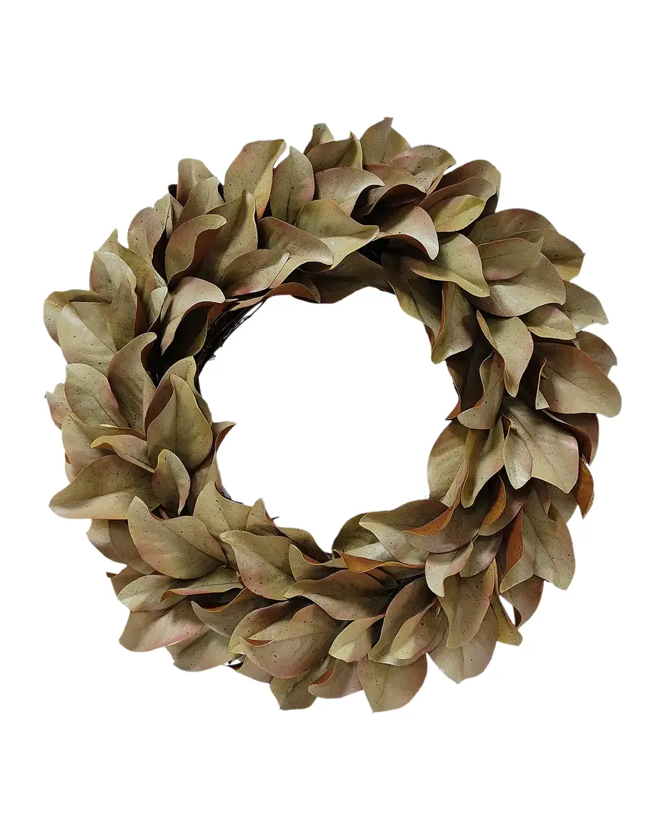 Winward Home Artificial Dry Magnolia Leaf Wreath | Thumbnail 2 Winward Home Artificial Dry Magnolia Leaf Wreath | Thumbnail 2