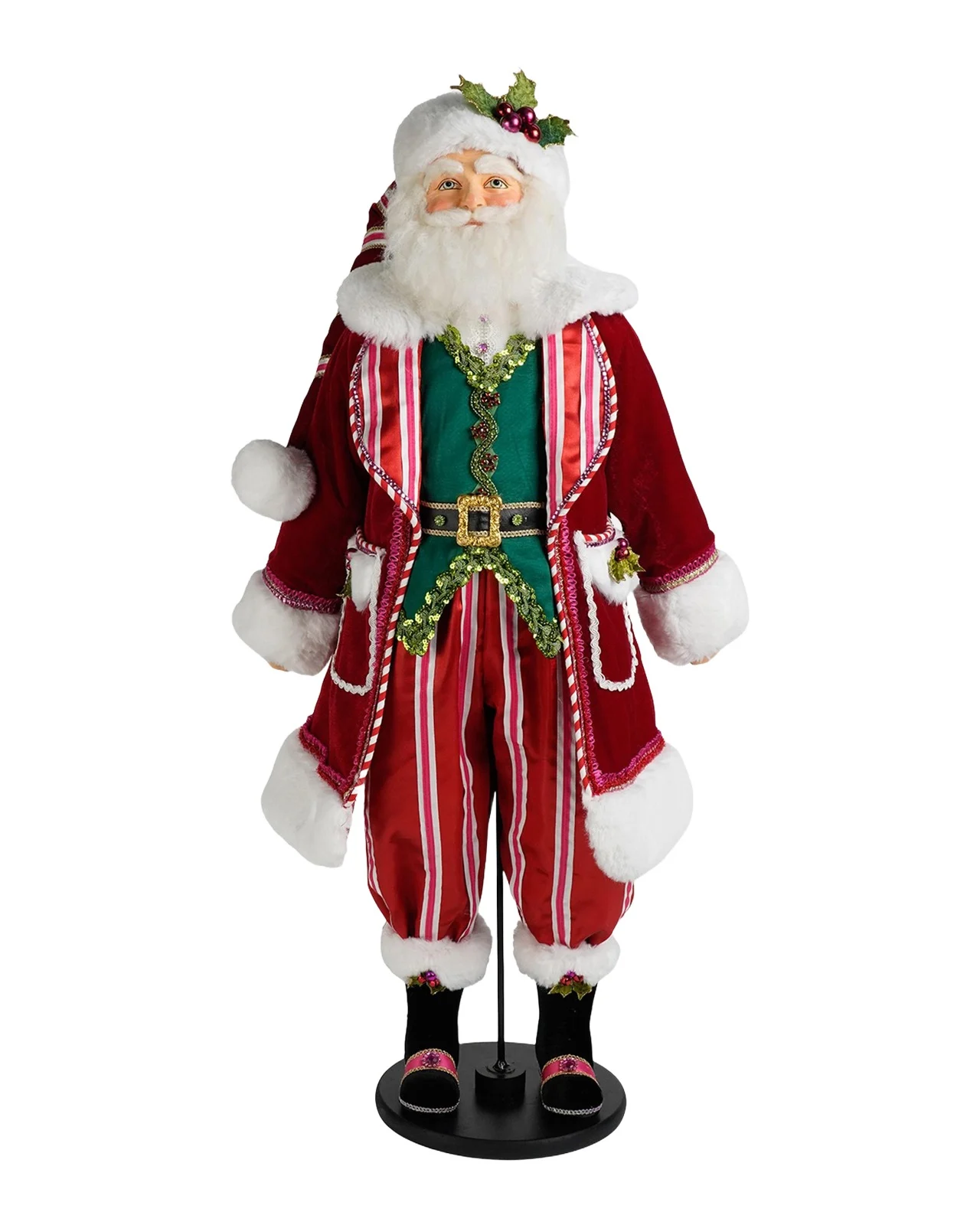 Katherine 's Collection Merry & Magnificent Christmas Papa Noel Tabletop Doll