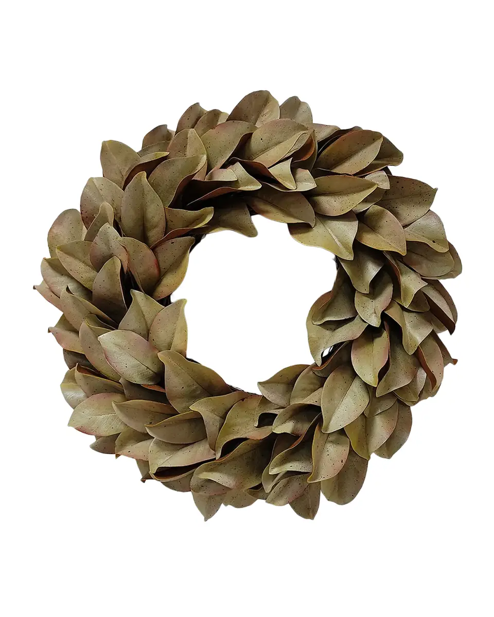 Winward Home Artificial Dry Magnolia Leaf Wreath | Thumbnail 2 Winward Home Artificial Dry Magnolia Leaf Wreath | Thumbnail 2