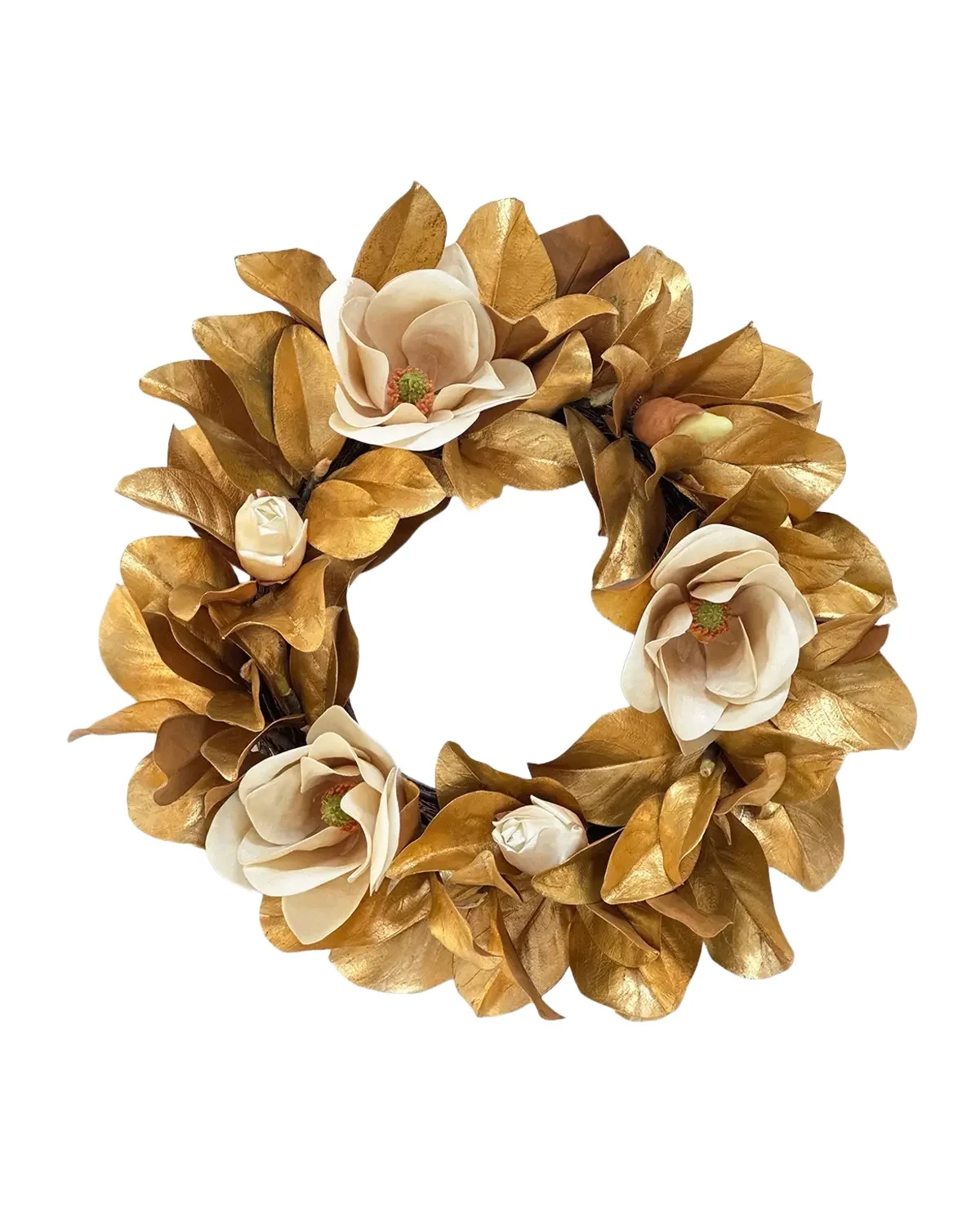 Winward Home Holiday Newness Faux-Magnolia Wreath