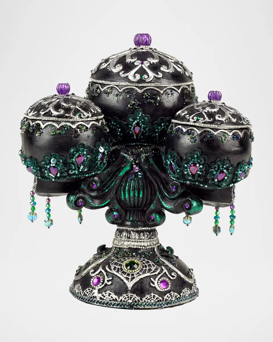 Katherine 's Collection Tri-Skull Candy Bowls Halloween Decor | Thumbnail 4 Katherine 's Collection Tri-Skull Candy Bowls Halloween Decor | Thumbnail 4