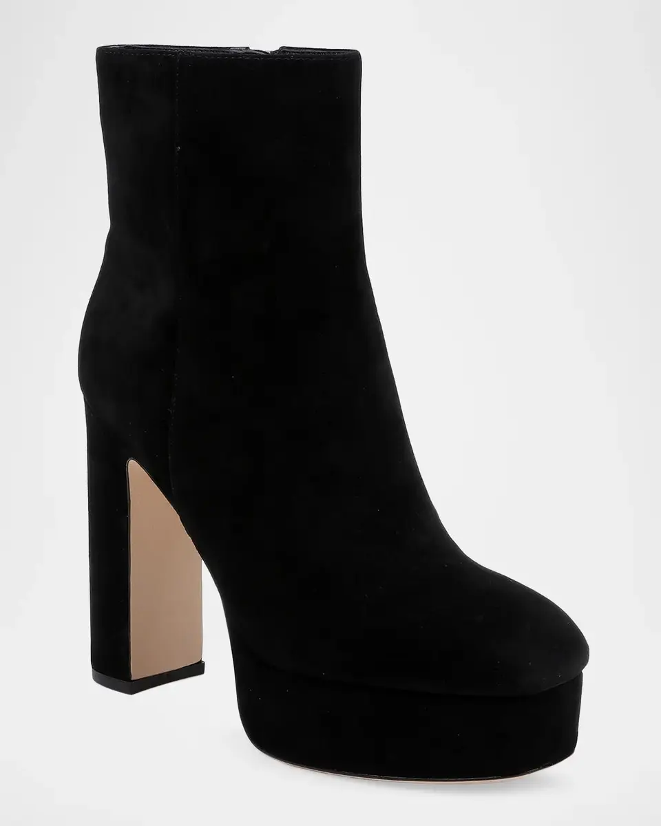L'Agence Soho Suede Platform Ankle Boots | Thumbnail 2