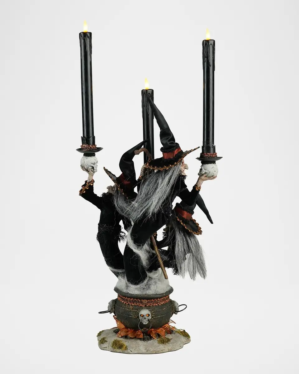 Katherine 's Collection Witching Hour Witchy Witches Candelabra | Thumbnail 4
