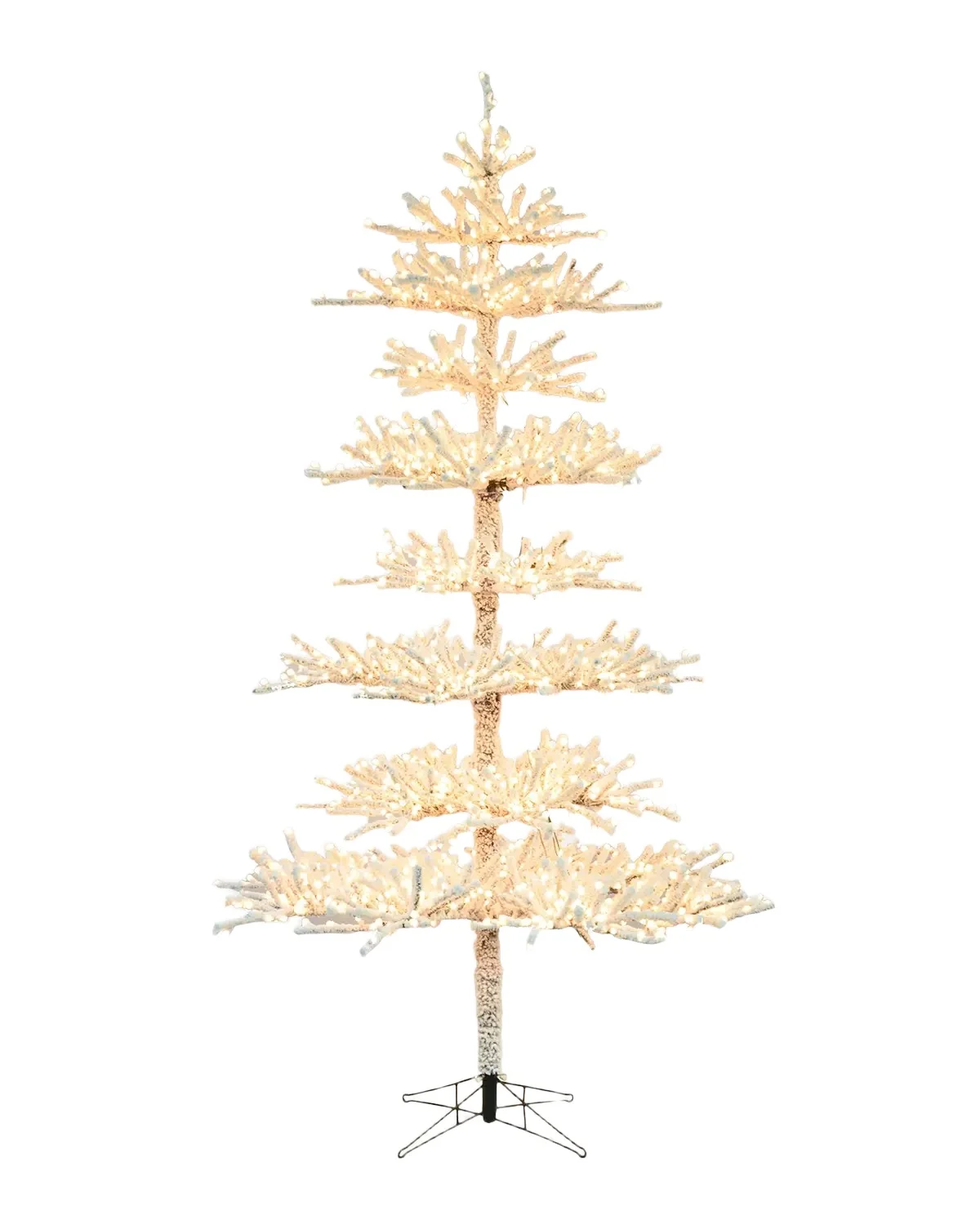 Winward Home Holiday Newness 9 ' Flocked Twig Faux-Pine Tree