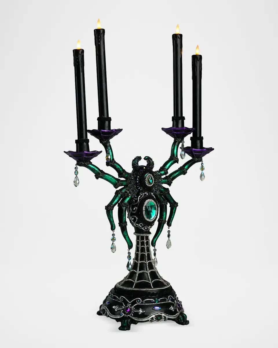 Katherine 's Collection Spider Halloween Candelabra | Thumbnail 2