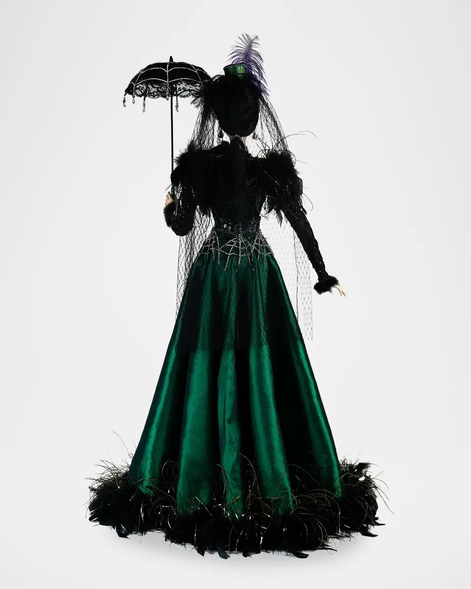 Katherine 's Collection Enchanted Emerald Widow Lady Emeralda Evermourn Tabletop Doll | Thumbnail 4 Katherine 's Collection Enchanted Emerald Widow Lady Emeralda Evermourn Tabletop Doll | Thumbnail 4