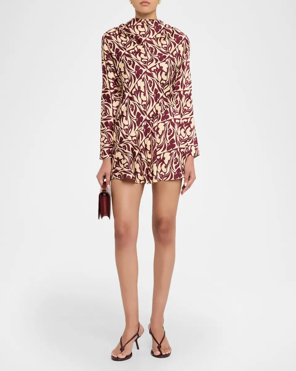Misa Los Angeles Sage Satin Mini Dress | Thumbnail 2 Misa Los Angeles Sage Satin Mini Dress | Thumbnail 2