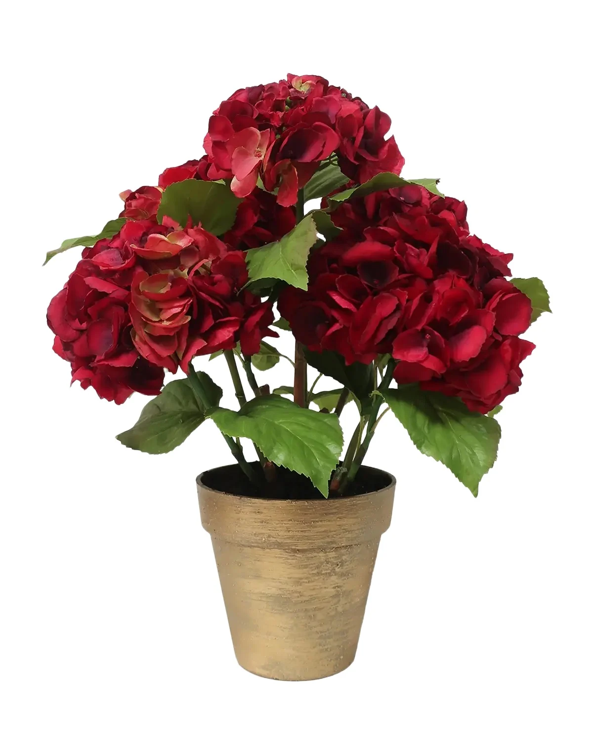Winward Home Holiday Newness Potted Faux-Hydrangea Arrangement