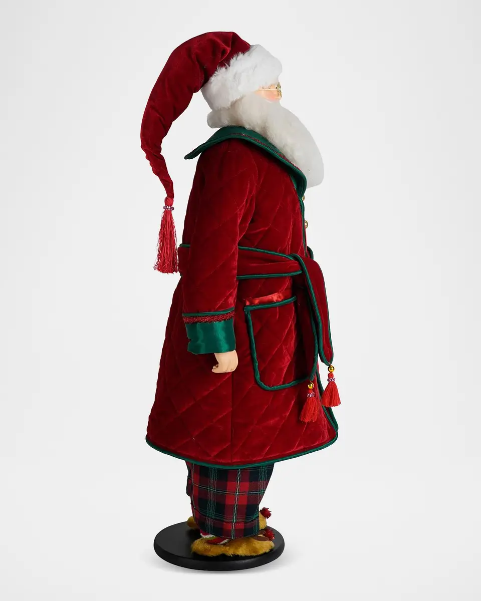 Katherine 's Collection Merry & Magnificent Christmas Santa In Pajamas Tabletop Doll | Thumbnail 2 Katherine 's Collection Merry & Magnificent Christmas Santa In Pajamas Tabletop Doll | Thumbnail 2