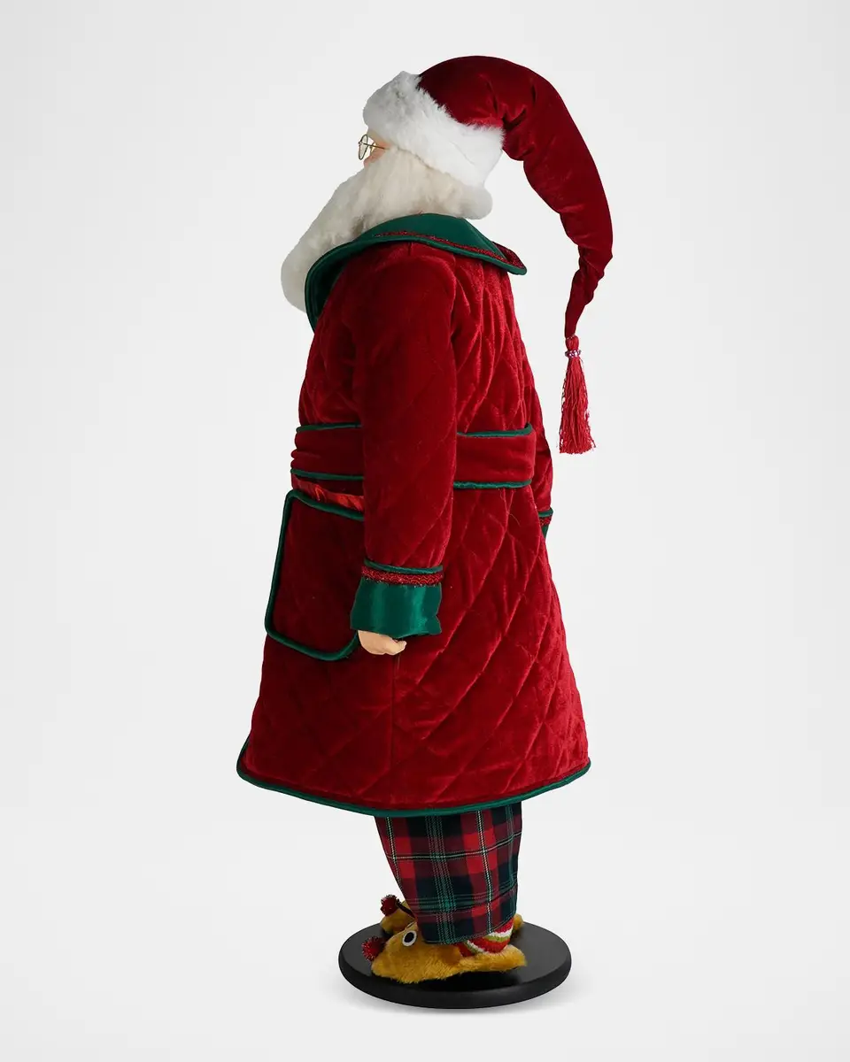 Katherine 's Collection Merry & Magnificent Christmas Santa In Pajamas Tabletop Doll | Thumbnail 3 Katherine 's Collection Merry & Magnificent Christmas Santa In Pajamas Tabletop Doll | Thumbnail 3