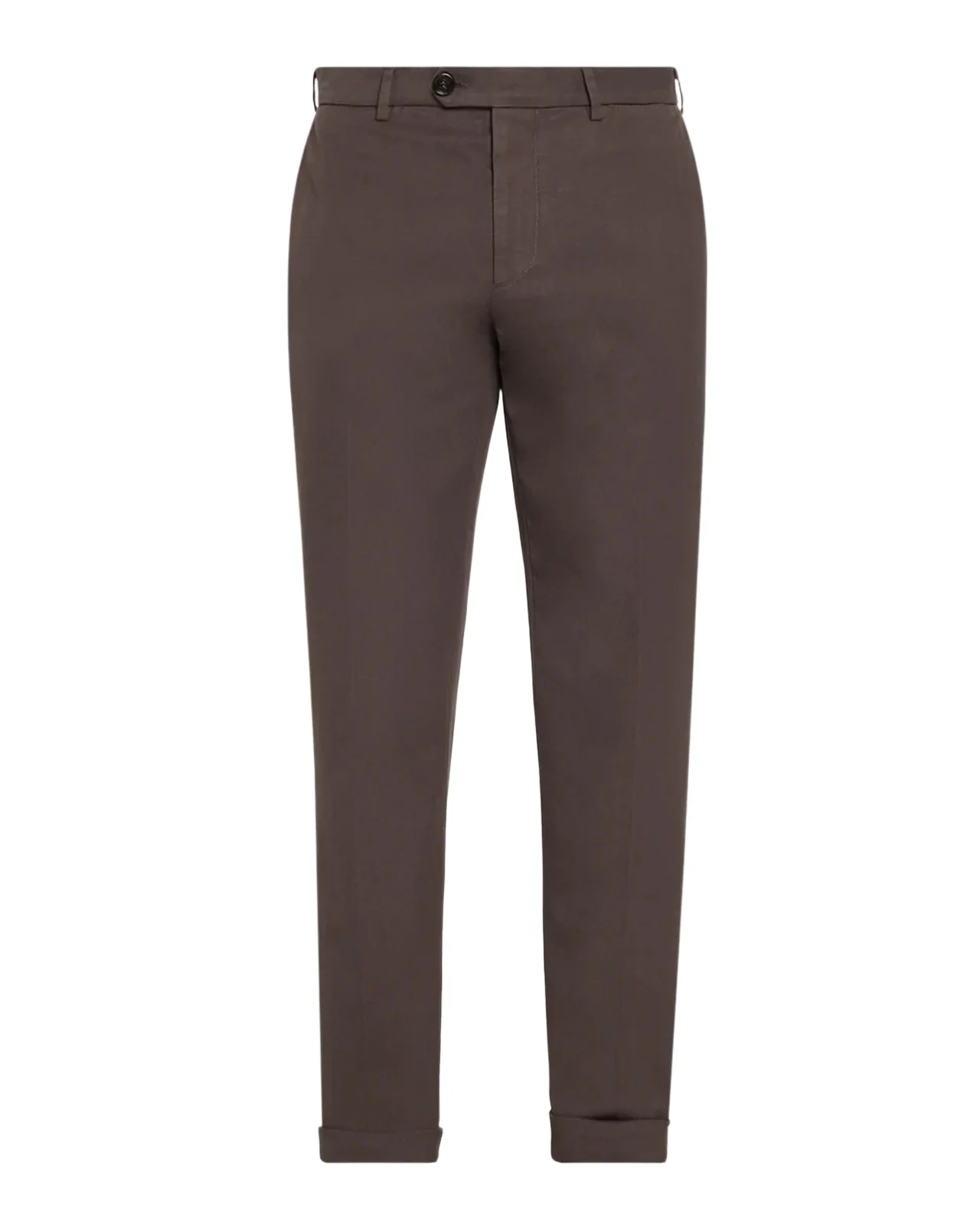 Brunello Cucinelli Men's Cotton Straight Leg Flat-Front Pants