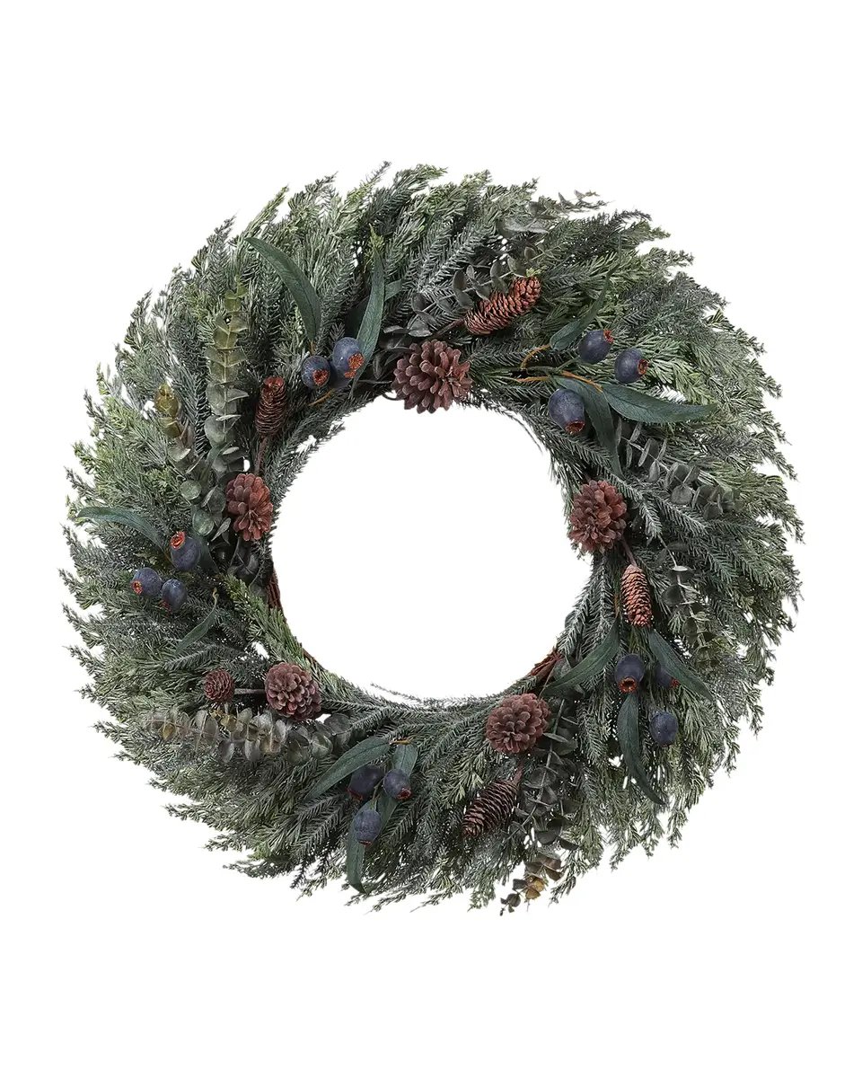 Winward Home Holiday Newness Faux-Mixed Eucalyptus Cedar Pine Wreath | Thumbnail 2 Winward Home Holiday Newness Faux-Mixed Eucalyptus Cedar Pine Wreath | Thumbnail 2