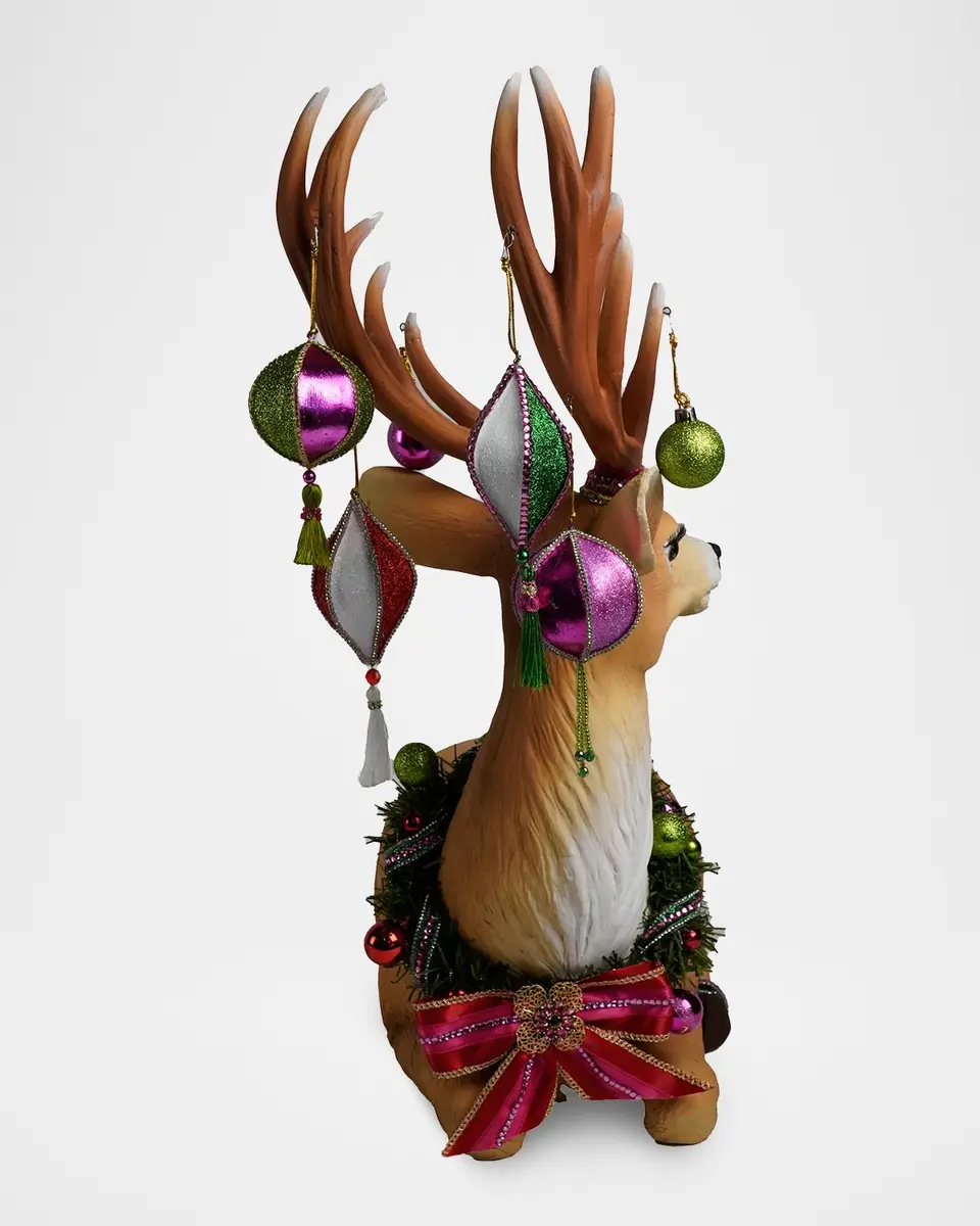 Katherine 's Collection Merry & Magnificent Christmas Large Sitting Deer | Thumbnail 2 Katherine 's Collection Merry & Magnificent Christmas Large Sitting Deer | Thumbnail 2