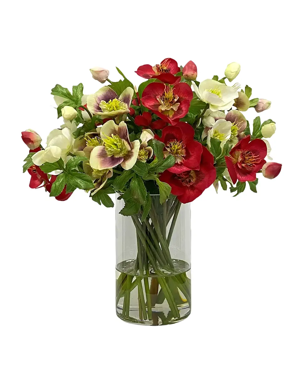 Winward Home Holiday Newness Faux-Hellebores Arrangement | Thumbnail 2 Winward Home Holiday Newness Faux-Hellebores Arrangement | Thumbnail 2