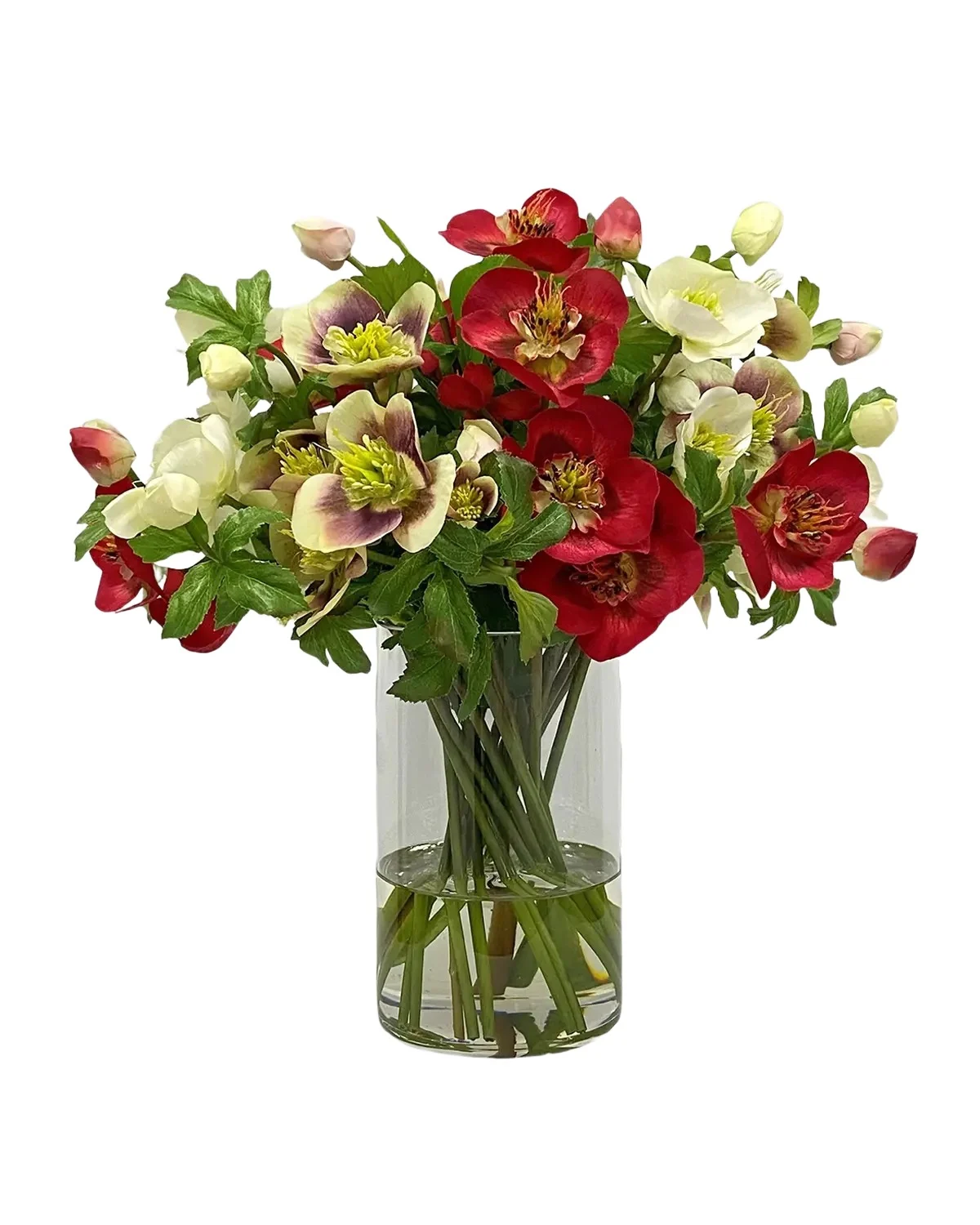 Winward Home Holiday Newness Faux-Hellebores Arrangement