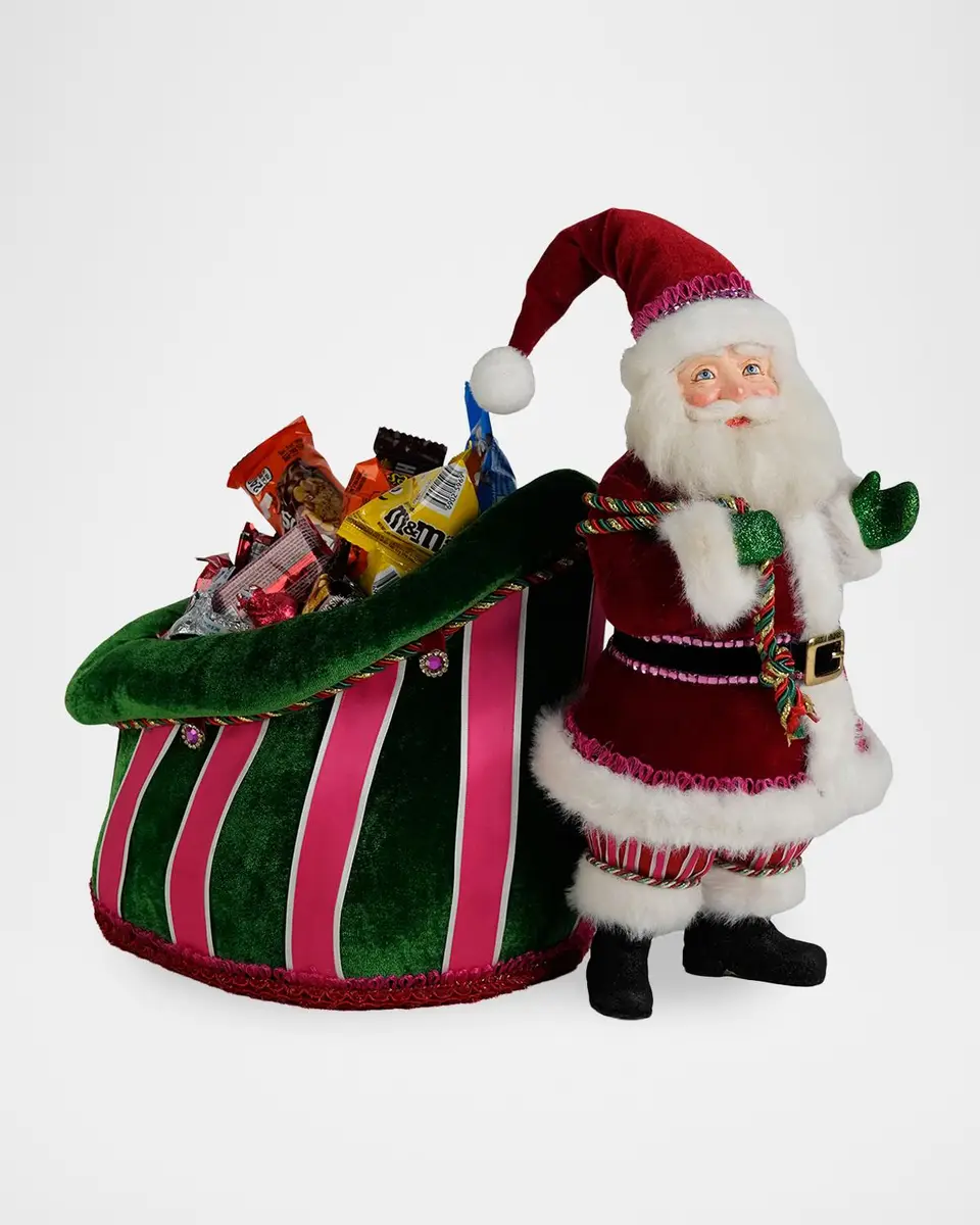 Katherine 's Collection Merry & Magnificent Christmas Papa Noel & Bag Candy Holder | Thumbnail 5 Katherine 's Collection Merry & Magnificent Christmas Papa Noel & Bag Candy Holder | Thumbnail 5