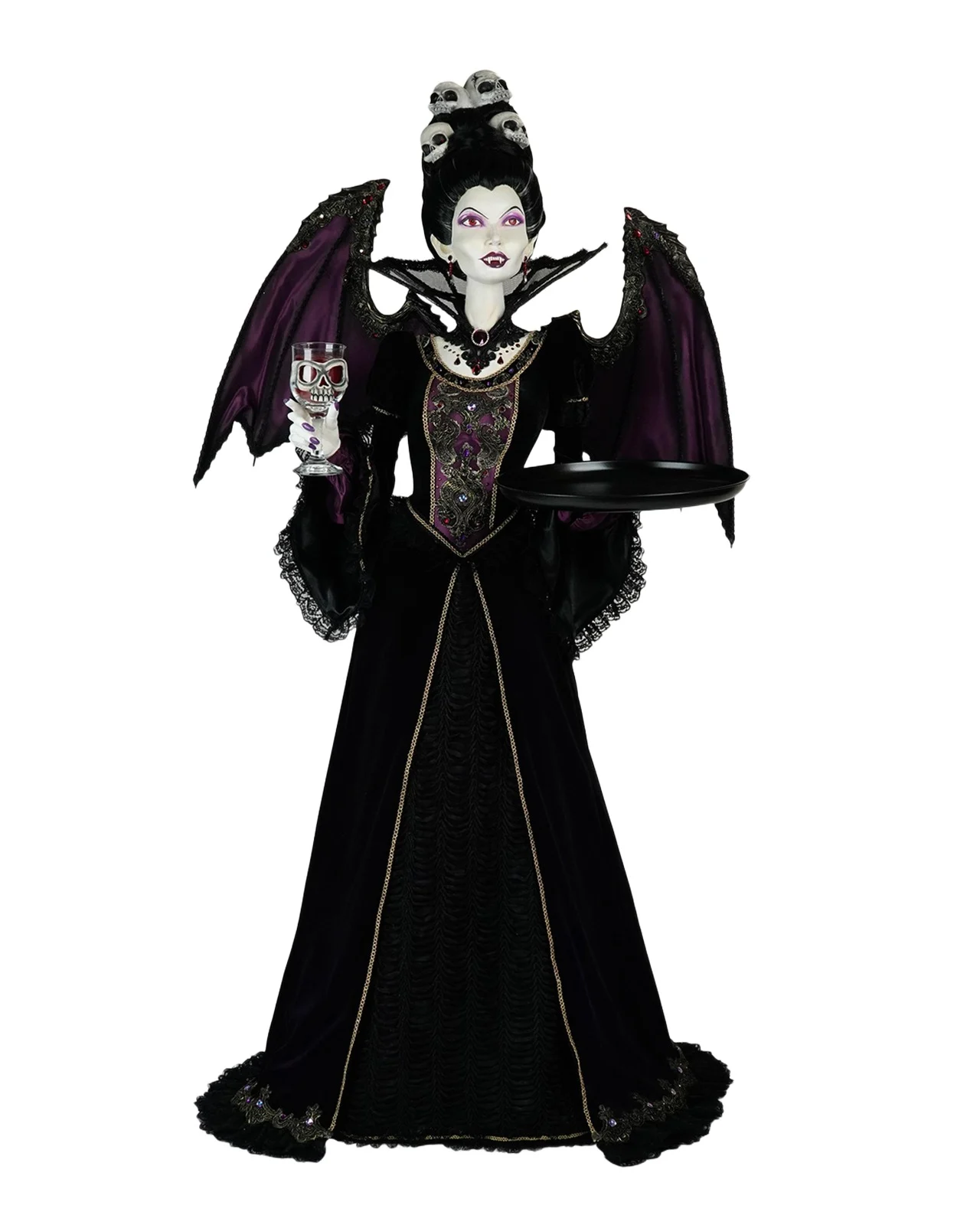 Katherine 's Collection Countess Lilith Noir Server Halloween Decor
