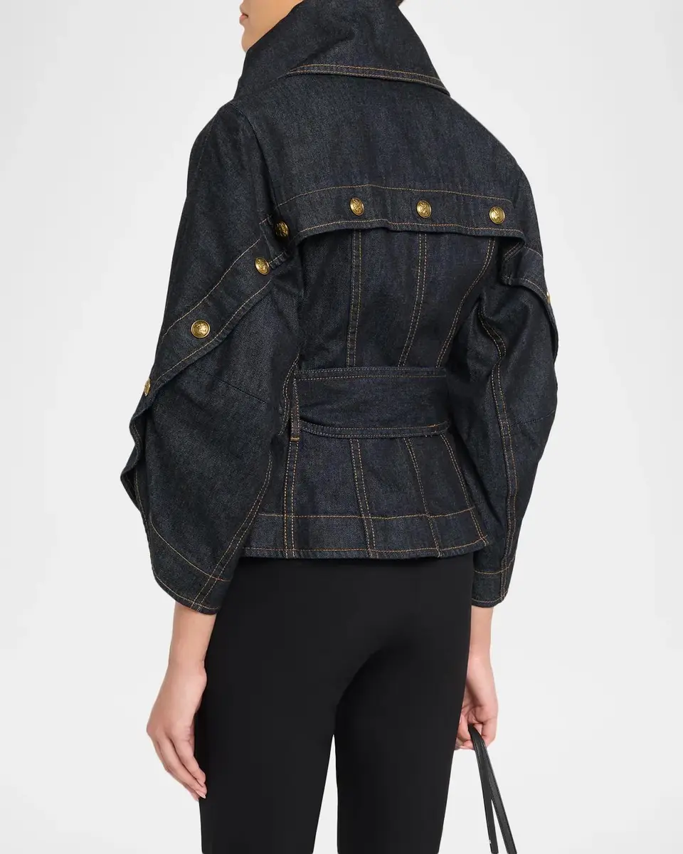 Zimmermann Valiant Denim Buttoned Jacket | Thumbnail 3