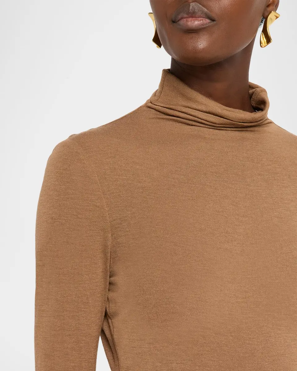Lafayette 148 New York Elongated Viscose-Cashmere Jersey Turtleneck | Thumbnail 5 Lafayette 148 New York Elongated Viscose-Cashmere Jersey Turtleneck | Thumbnail 5