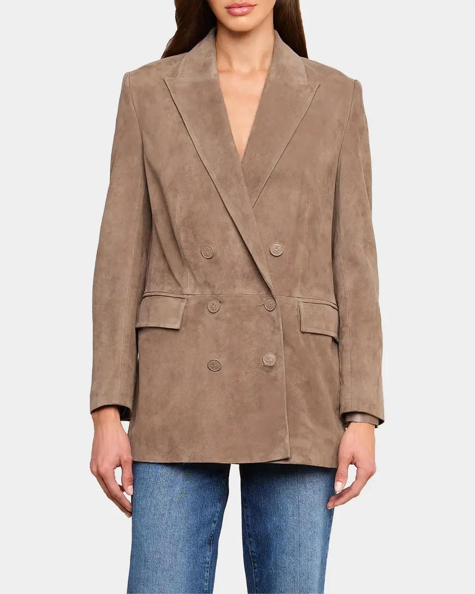 L'Agence Aimee Relaxed Double-Breasted Blazer | Thumbnail 6