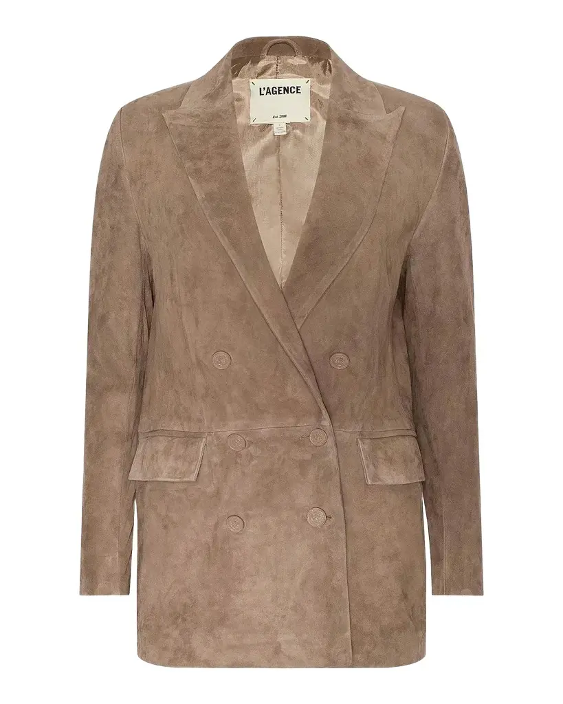 L'Agence Aimee Relaxed Double-Breasted Blazer