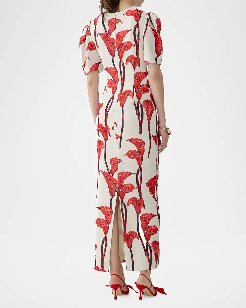 Carolina Herrera Calla Lily Ankle Length Dress | Thumbnail 3