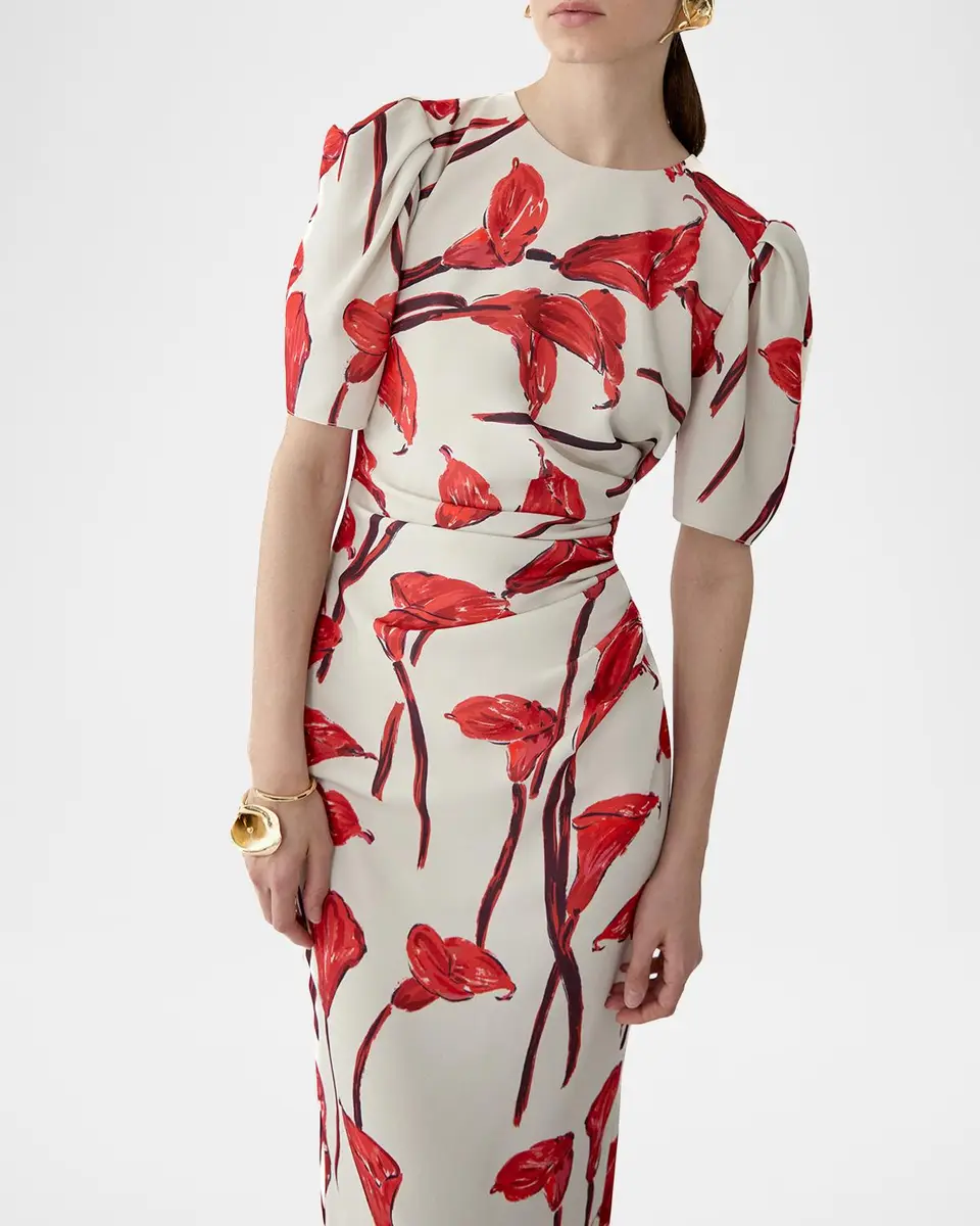 Carolina Herrera Calla Lily Ankle Length Dress | Thumbnail 4
