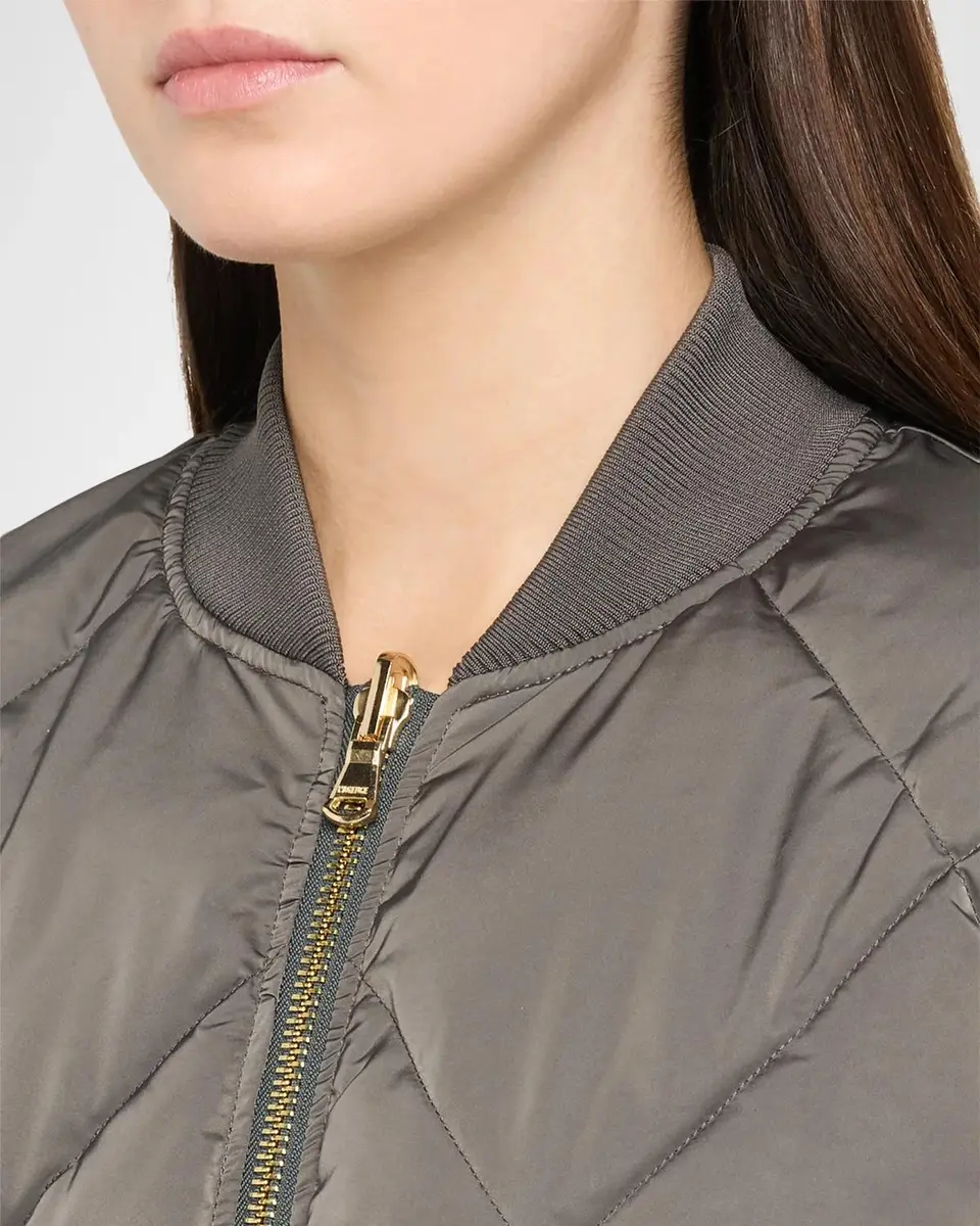 L'Agence Violeta Reversible Quilted Puffer Bomber Jacket | Thumbnail 5 L'Agence Violeta Reversible Quilted Puffer Bomber Jacket | Thumbnail 5