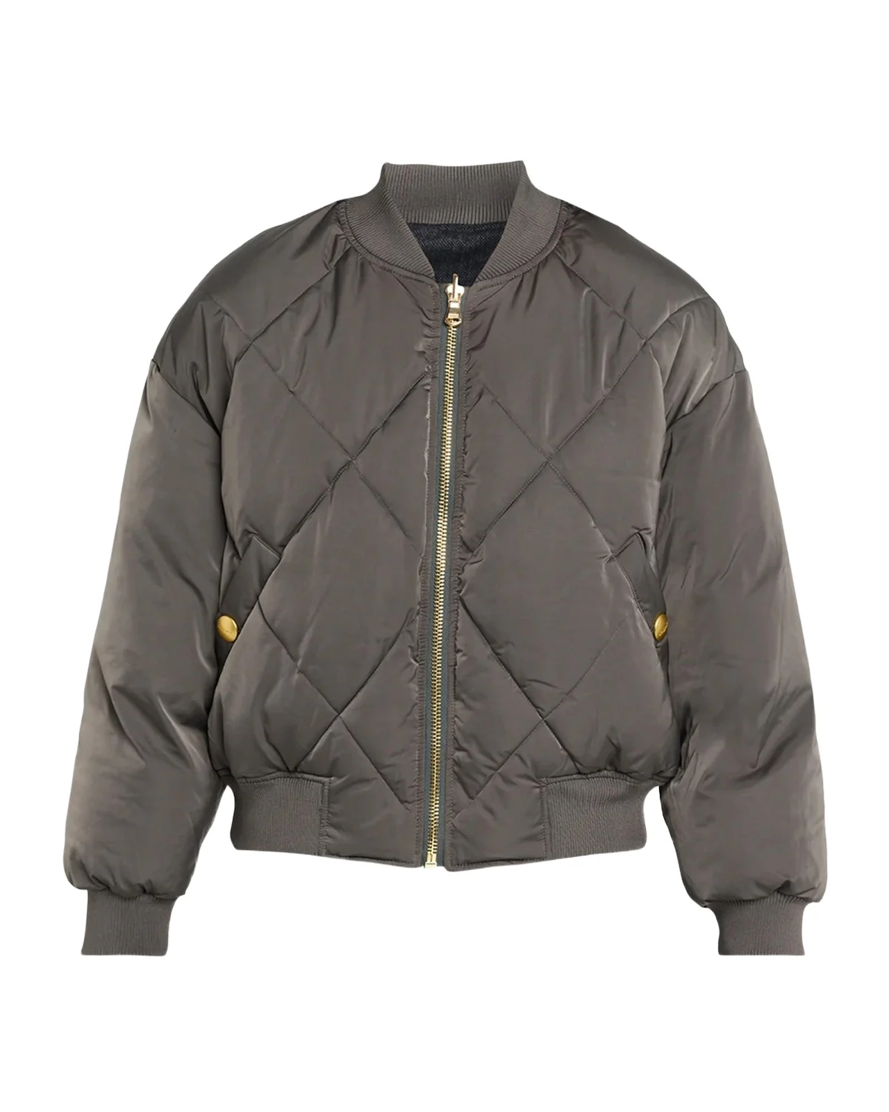 Violeta Reversible Quilted Puffer Bomber Jacket Violeta Reversible Quilted Puffer Bomber Jacket