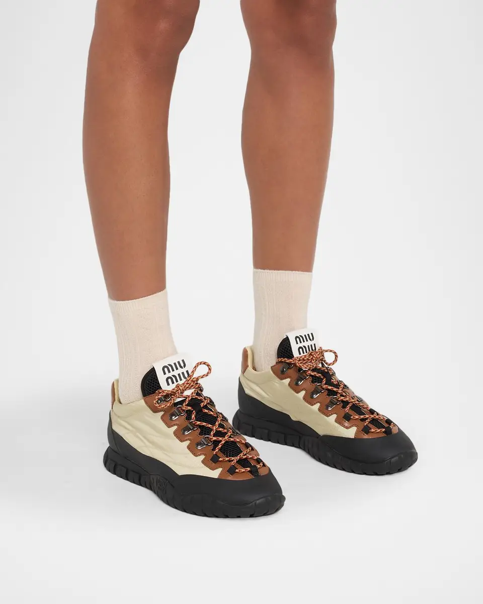 Miu Miu Hiker Low-Top Sneakers | Thumbnail 2 Miu Miu Hiker Low-Top Sneakers | Thumbnail 2