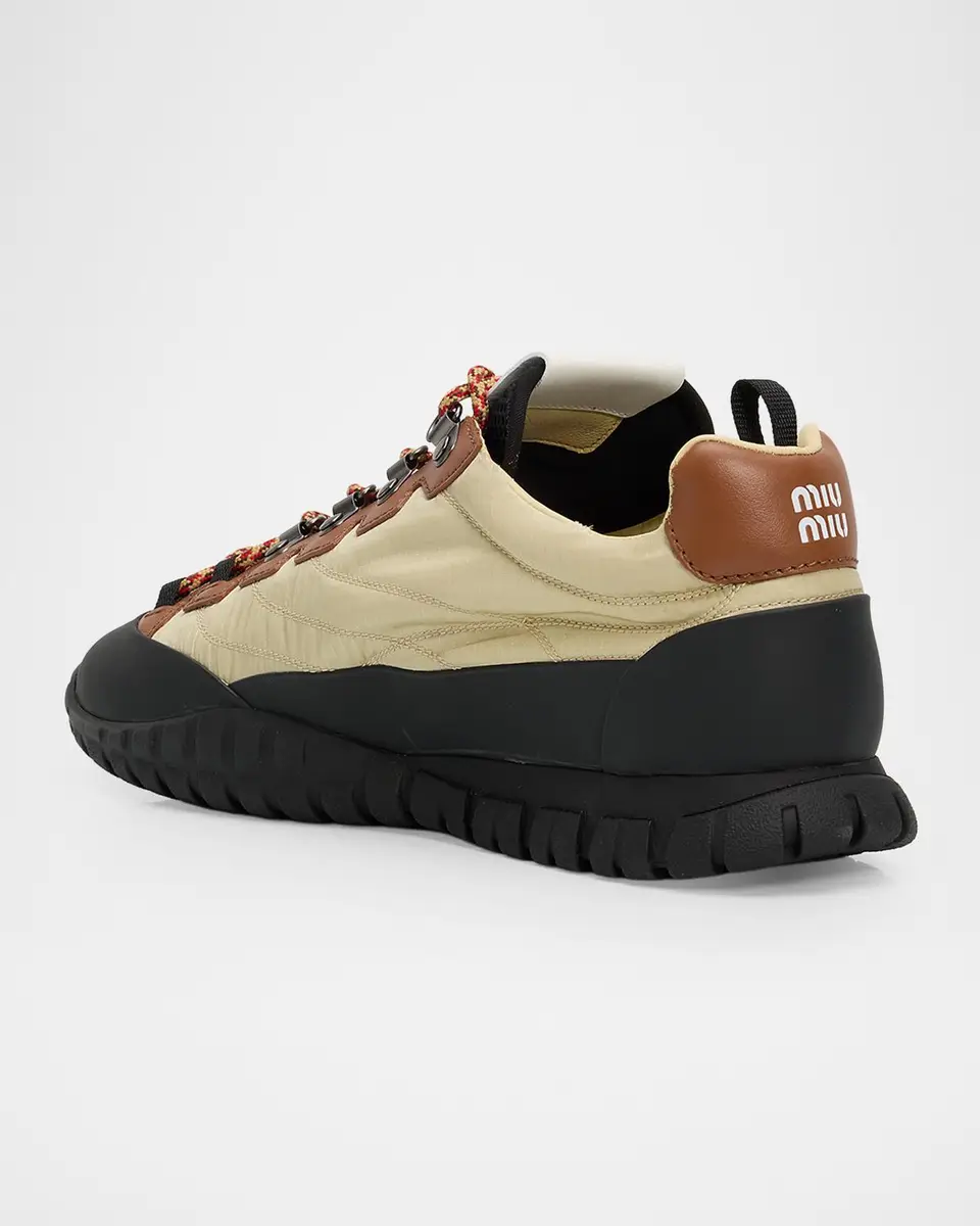 Miu Miu Hiker Low-Top Sneakers | Thumbnail 3 Miu Miu Hiker Low-Top Sneakers | Thumbnail 3