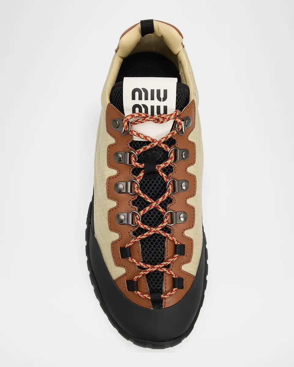 Miu Miu Hiker Low-Top Sneakers | Thumbnail 5 Miu Miu Hiker Low-Top Sneakers | Thumbnail 5