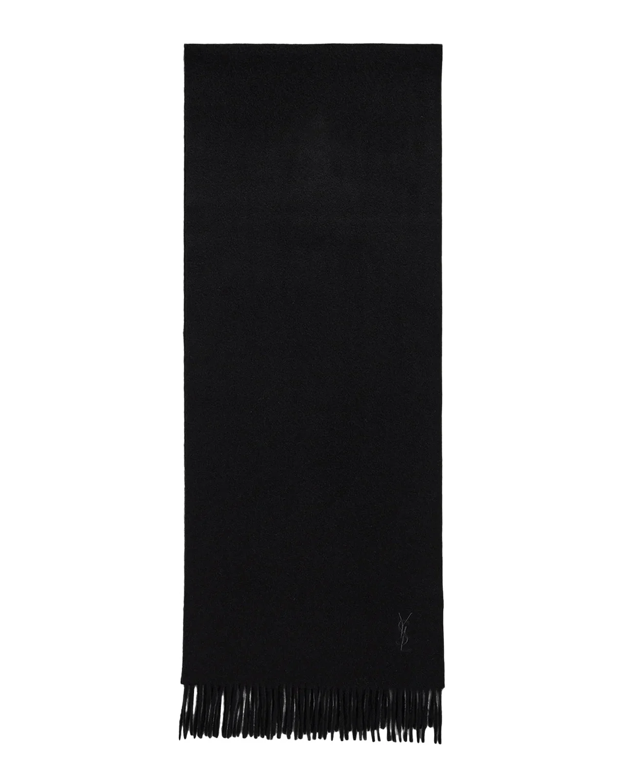 Men's YSL Cashmere Embroidered-Cassandre Scarf