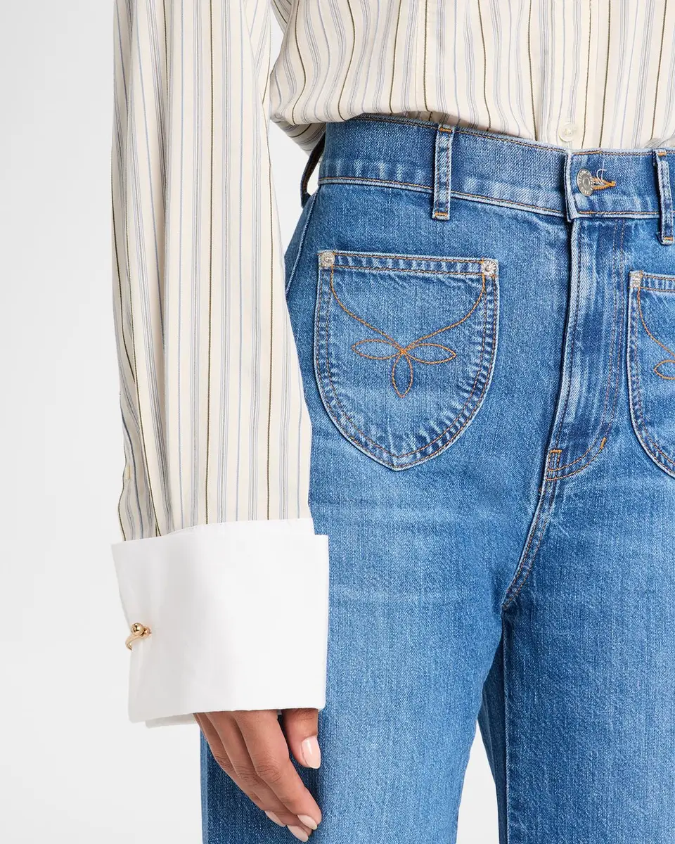 Veronica Beard Rourke Striped Shirt | Thumbnail 5 Veronica Beard Rourke Striped Shirt | Thumbnail 5