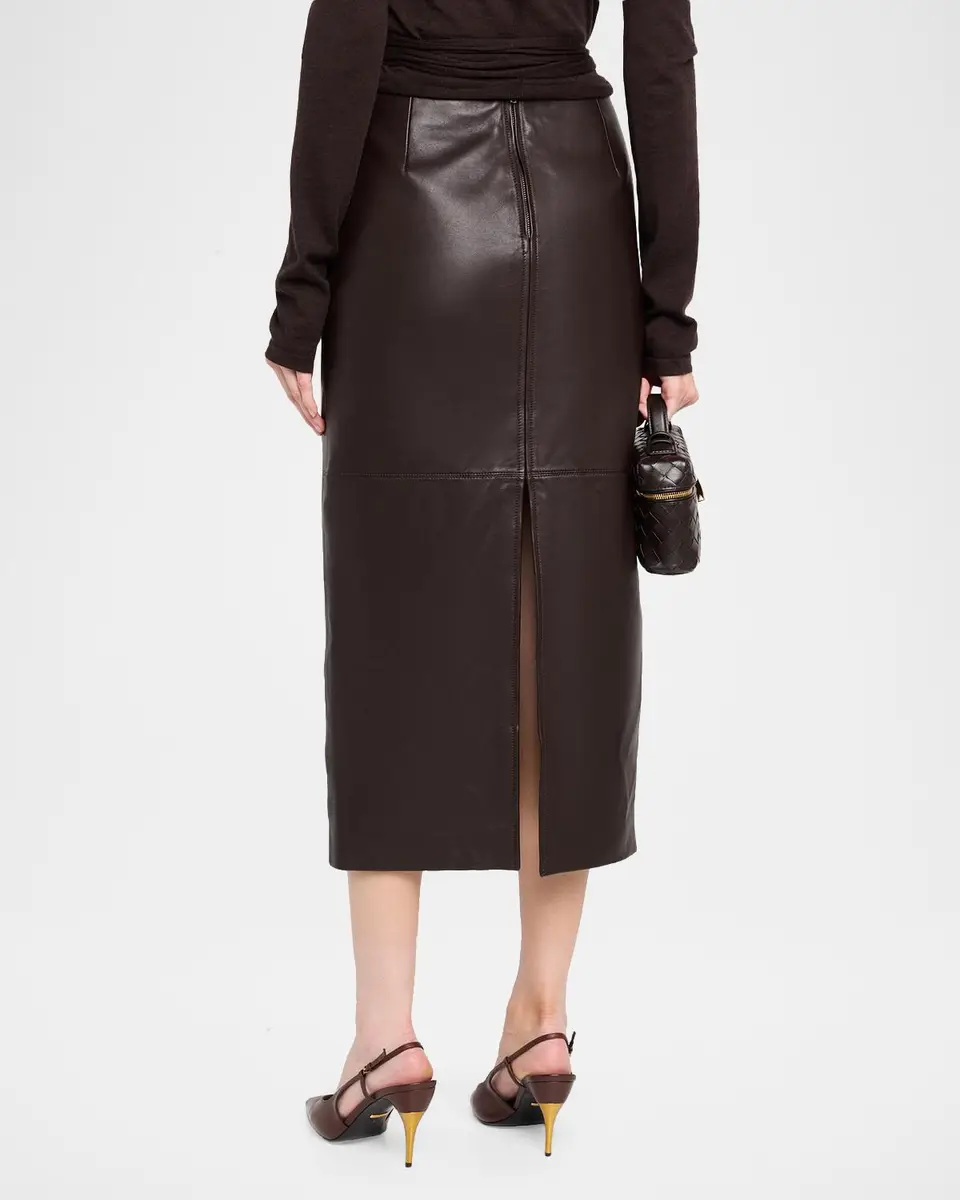 A.L.C. Marta Straight Leather Maxi Skirt | Thumbnail 3 A.L.C. Marta Straight Leather Maxi Skirt | Thumbnail 3