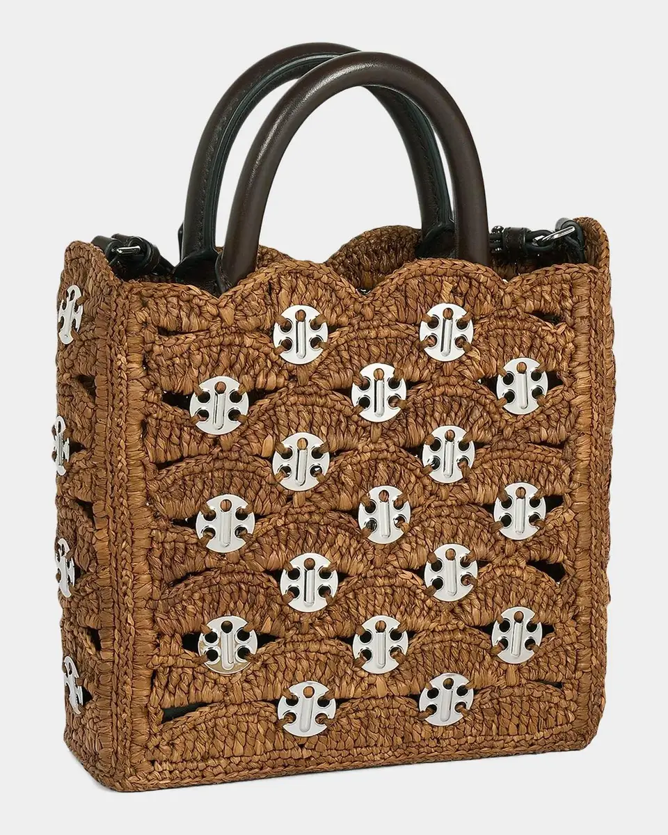 Rabanne Sac a Main Raffia Tote Bag | Thumbnail 3