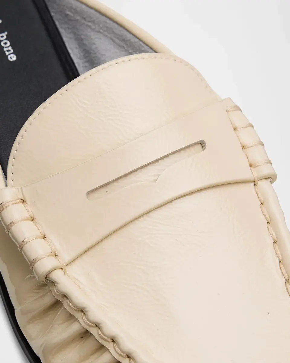 rag & bone Lexi Leather Penny Loafer Mules | Thumbnail 3 rag & bone Lexi Leather Penny Loafer Mules | Thumbnail 3