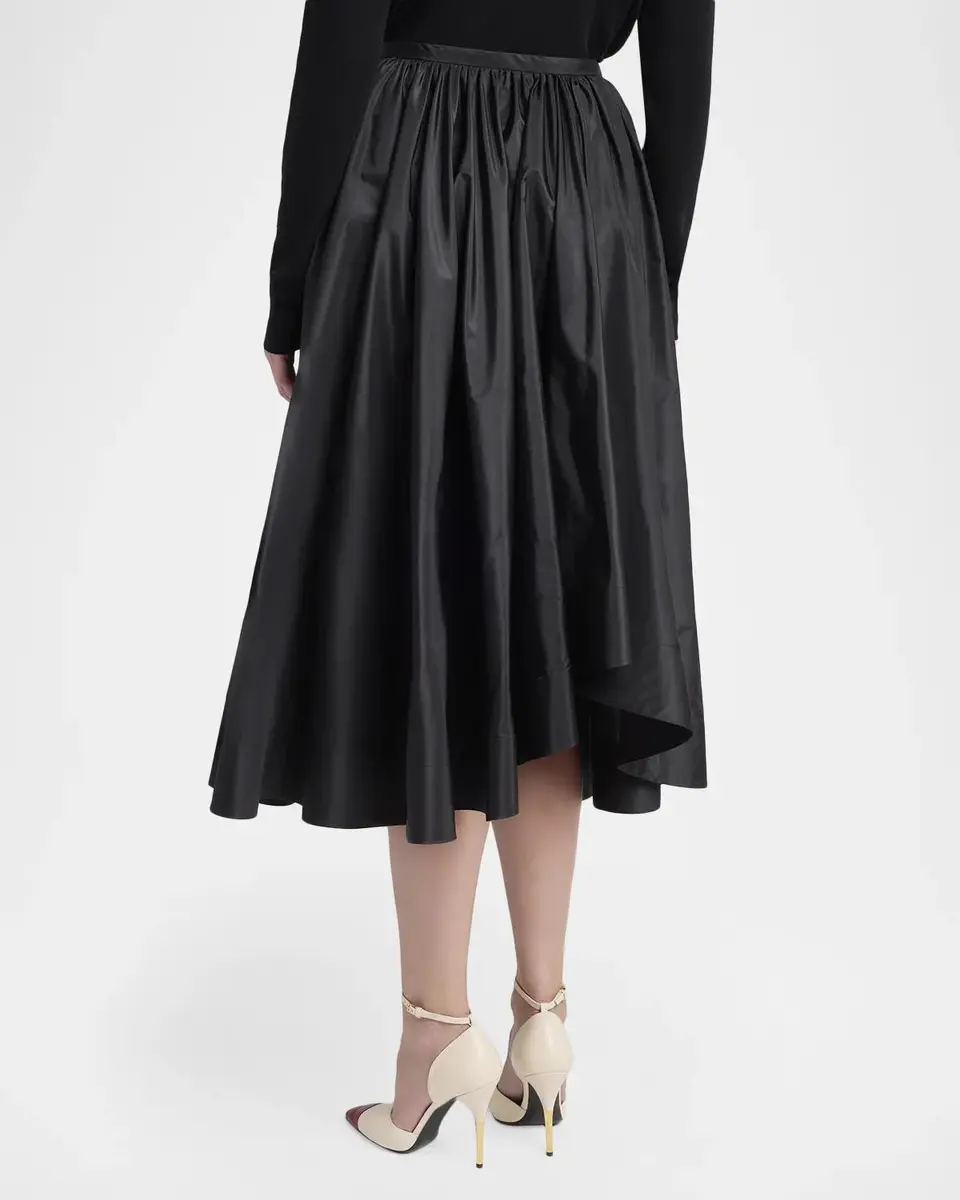 Valentino Garavani Silk Taffeta Full Midi Skirt | Thumbnail 3 Valentino Garavani Silk Taffeta Full Midi Skirt | Thumbnail 3