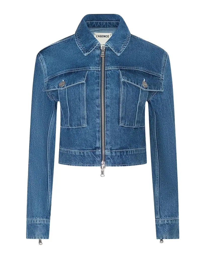 L'Agence Micah Oversized Denim jacket