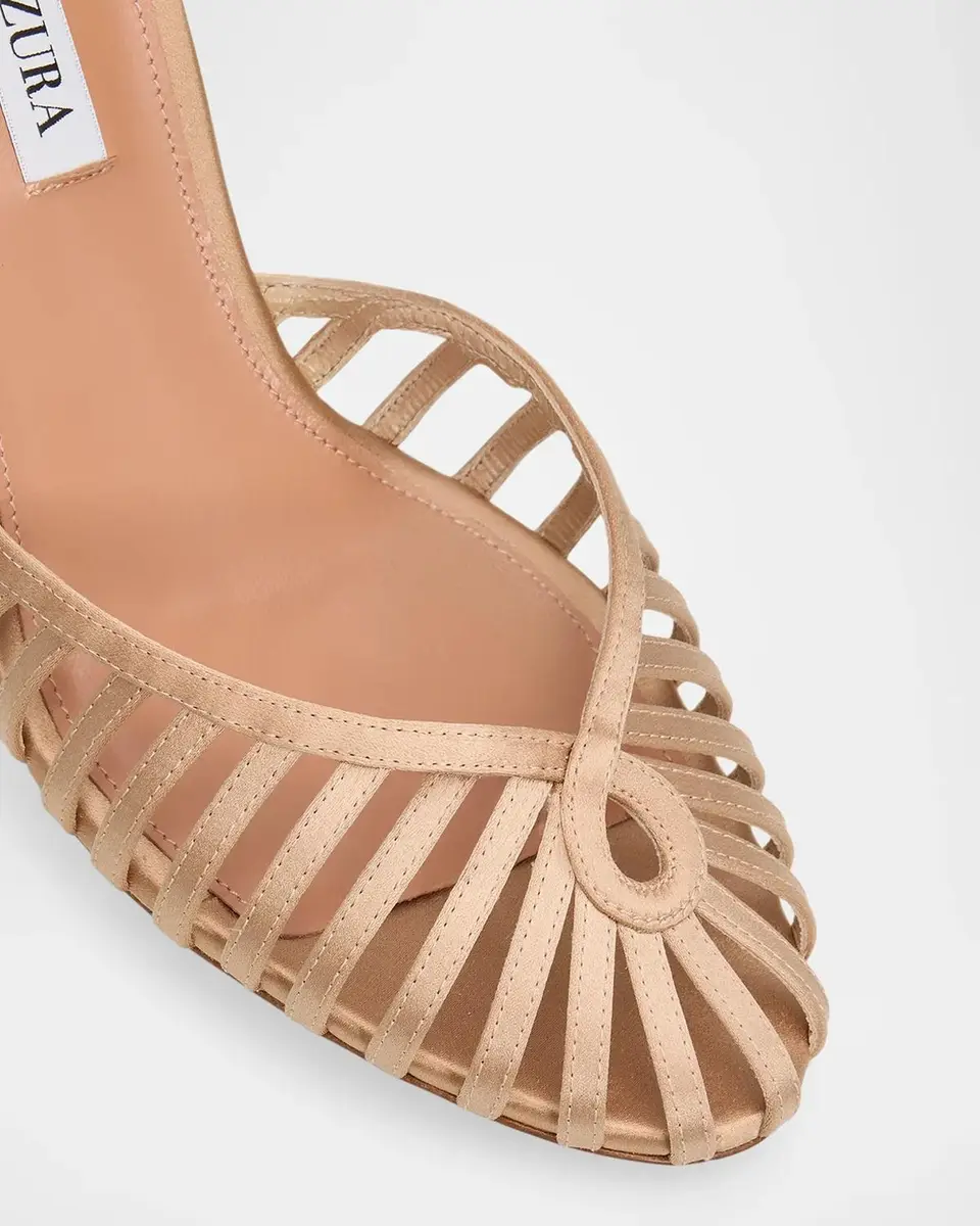 Aquazzura 85mm Sweet Surrender Satin Caged Pumps | Thumbnail 5 Aquazzura 85mm Sweet Surrender Satin Caged Pumps | Thumbnail 5