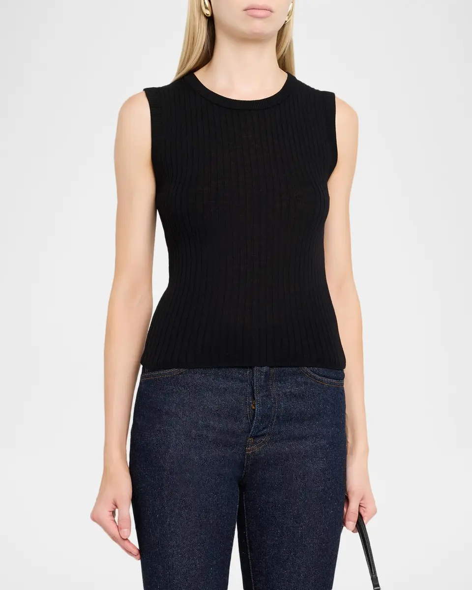 A.L.C. Mick Ribbed Wool-Blend Top | Thumbnail 4 A.L.C. Mick Ribbed Wool-Blend Top | Thumbnail 4