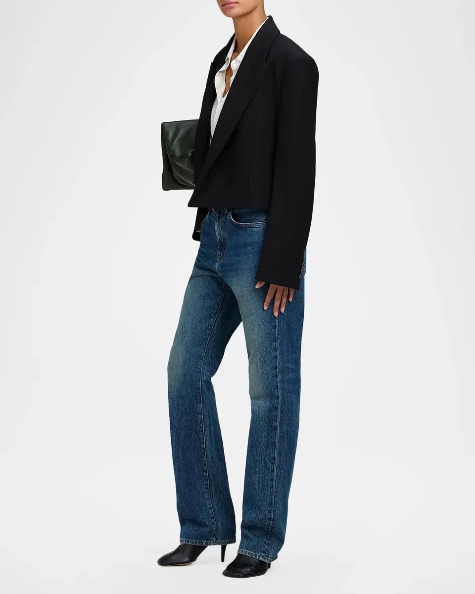 A.L.C. Cass Cropped Peak-Lapel Jacket | Thumbnail 2 A.L.C. Cass Cropped Peak-Lapel Jacket | Thumbnail 2