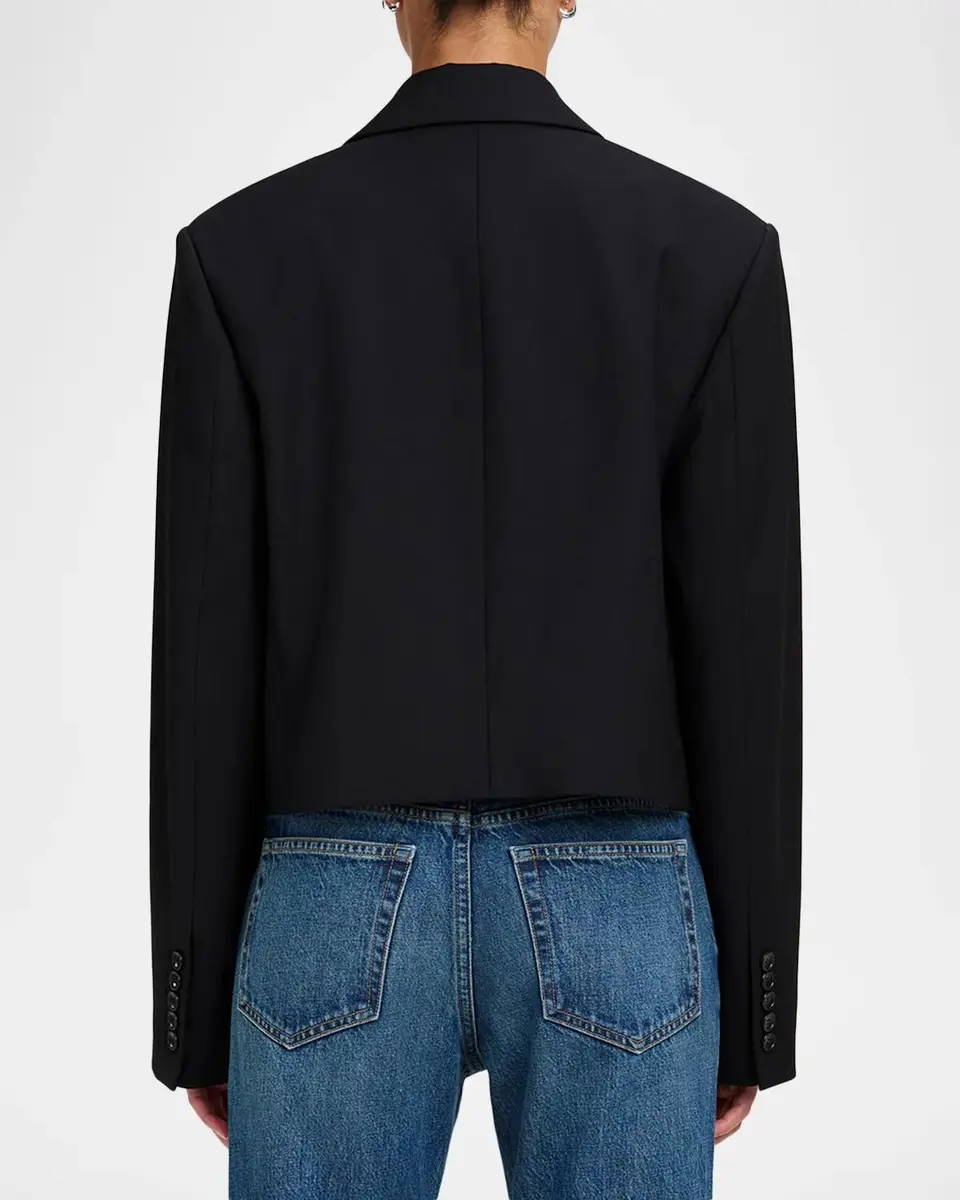 A.L.C. Cass Cropped Peak-Lapel Jacket | Thumbnail 3 A.L.C. Cass Cropped Peak-Lapel Jacket | Thumbnail 3