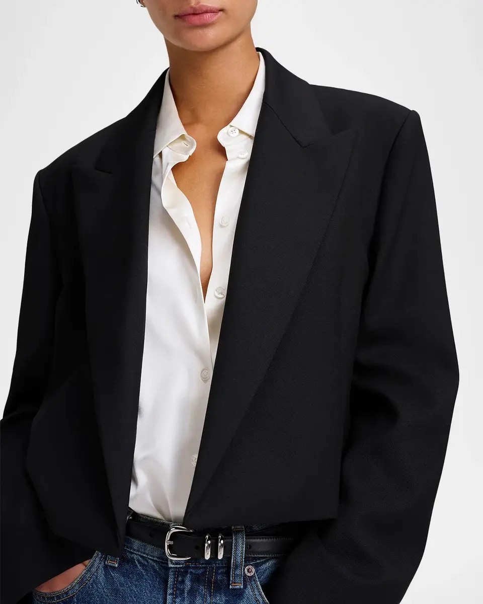A.L.C. Cass Cropped Peak-Lapel Jacket | Thumbnail 5 A.L.C. Cass Cropped Peak-Lapel Jacket | Thumbnail 5