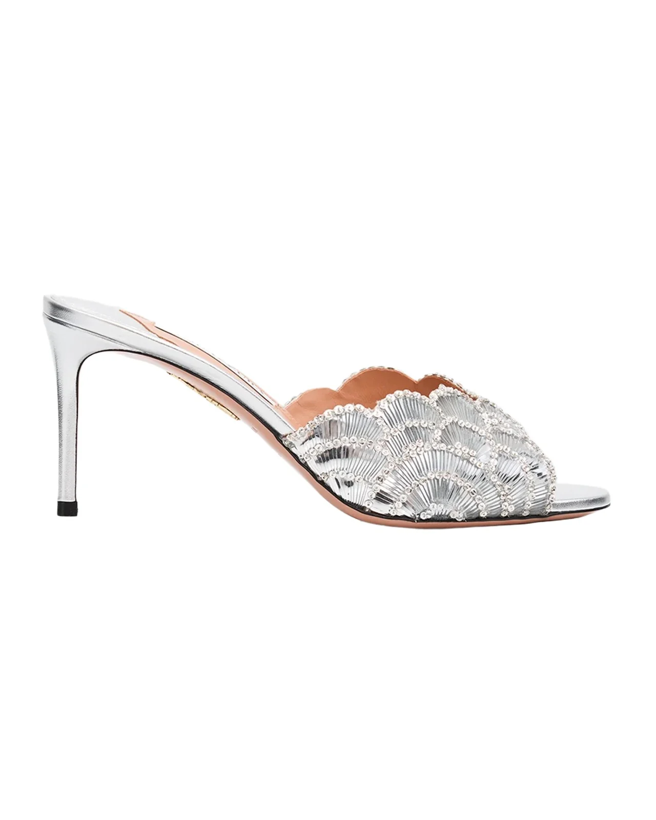 75mm Ce Soir Embellished Metallic Mules 75mm Ce Soir Embellished Metallic Mules