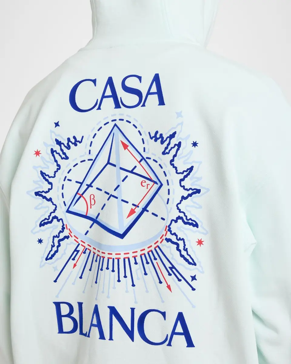 Casablanca Men's Graphic Cotton Zip-Front Hoodie | Thumbnail 5